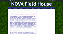 Desktop Screenshot of novafieldhouse.com